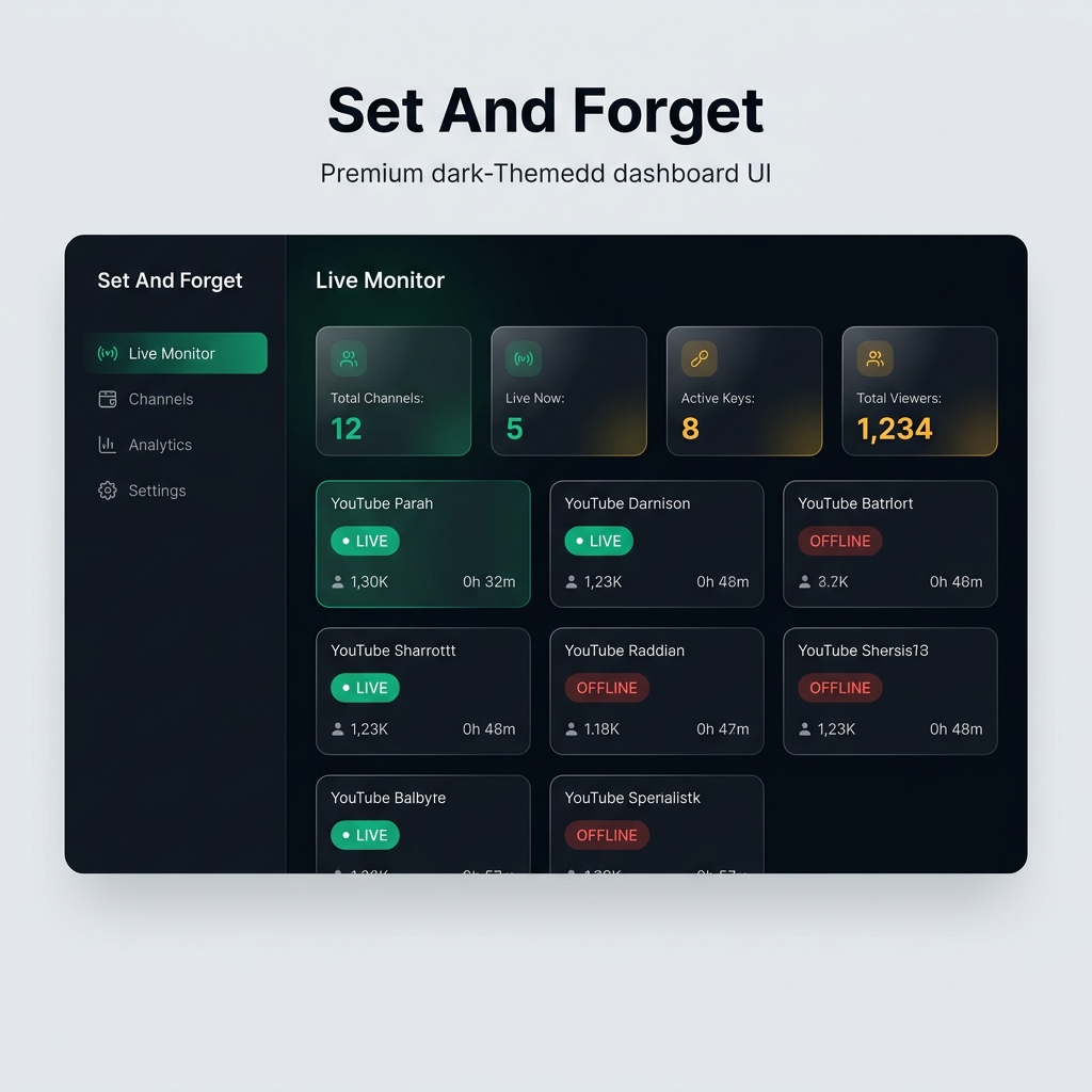 Set And Forget Dashboard Preview